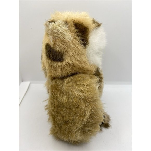 Barn Owl Plush Hooter Stuffed Animal Vintage Lovey Brown Spots 7” Toy - Picture 3 of 8